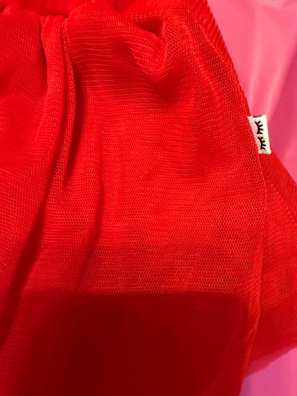 Little Sleepies Bright Red Tulle Skirt - Picture 2 of 3